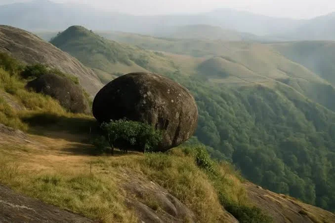 Thangalpara rock above the Vagamon valleys